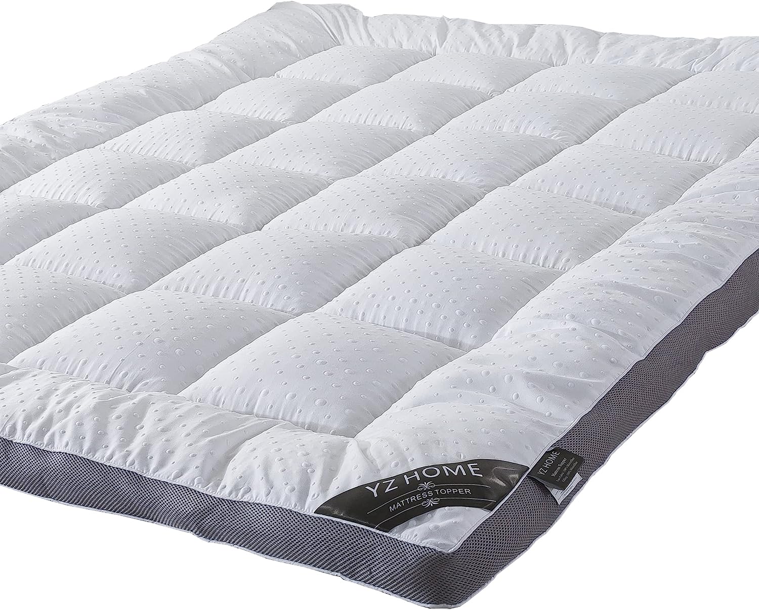 Luxury Cooling Mattress Pad Topper with Pillow Top