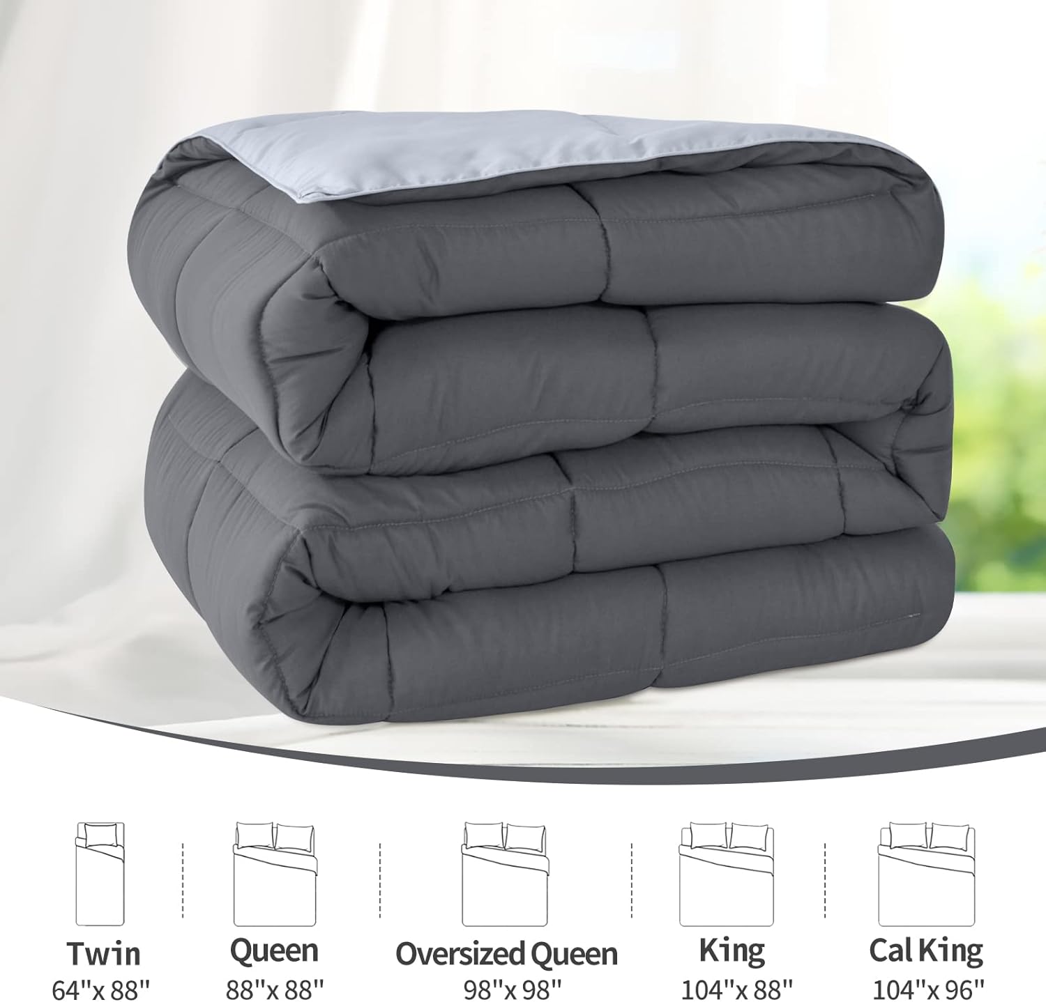 Cozy Lightweight King Comforter - All Season
