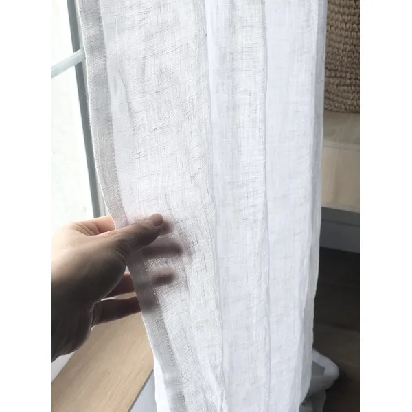 108 Inch Heavy Linen Blackout Curtain