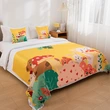 Cartoon Digital Runner Bedspread for Kids