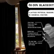 Blackout Room Divider Curtains with Hooks