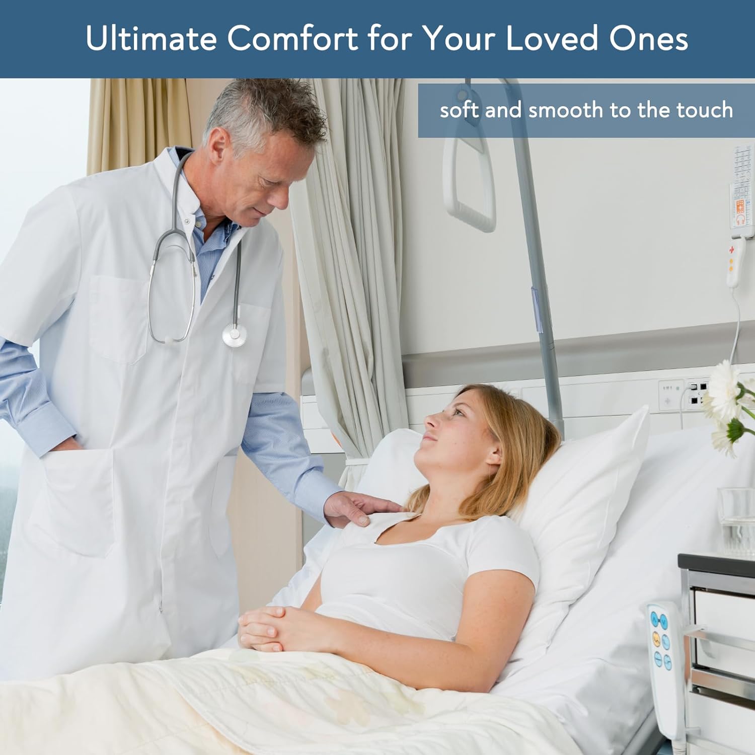 Fitted Hospital Bed Sheets - Soft & Elastic