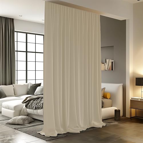 Blackout Room Divider Curtains with Hooks