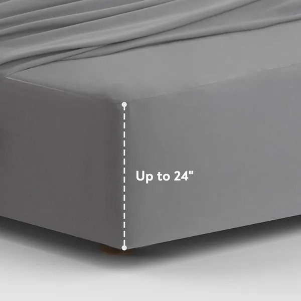 طقم ملاءات مرتبة هوائية عميقة الجيب - 4 قطع