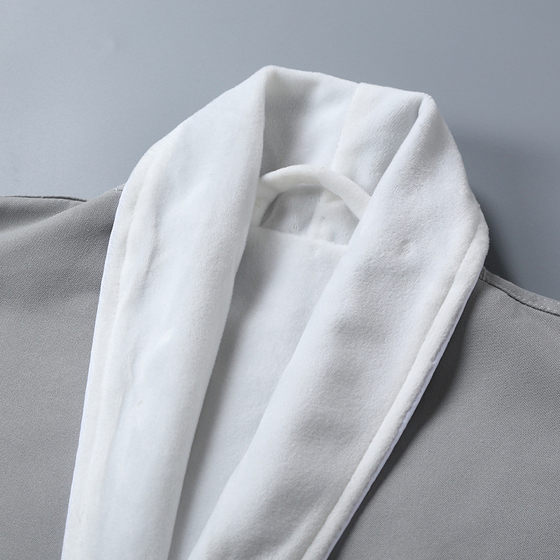 Thickened Soft Absorbent Bathrobe for Couples