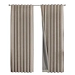 100% Full Shading Faux Linen Curtains for Wholesale