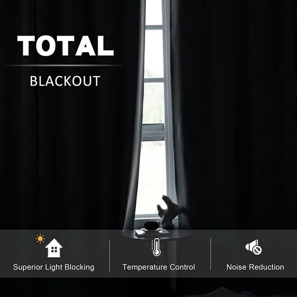 Customizable Polyester Cotton Blackout Curtains for High Ceilings