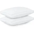 Cooling Gusseted Bed Pillows for Sleepers - Set of 2