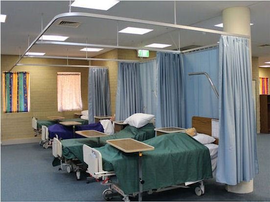 Foshan Fire Retardant Hospital Curtain Tracks and Rails