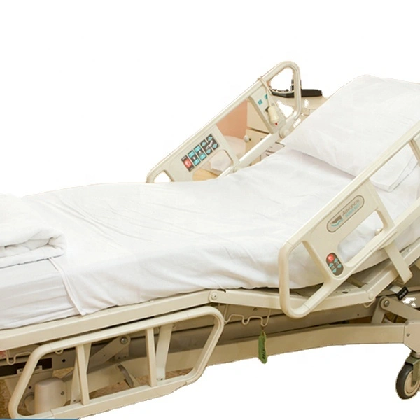 Hospital Bed Sheet Fabric T/C 50/30s Plain White