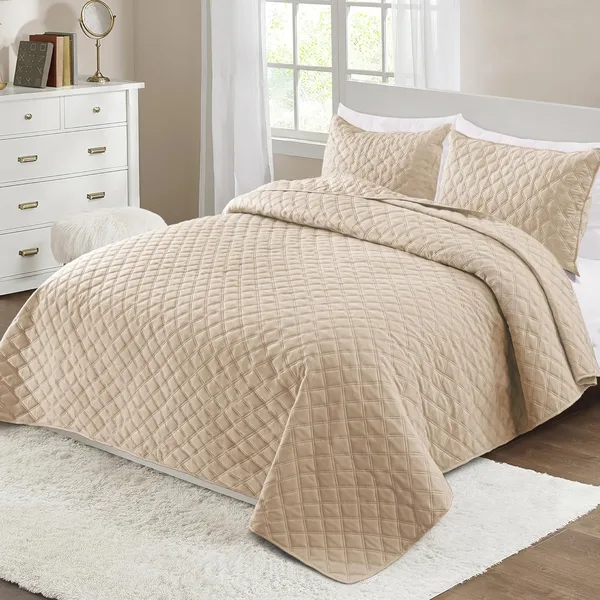 Soft Beige Bone Quilts for All Seasons