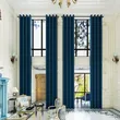 Navy Extra Long Blackout Curtains for Living Room