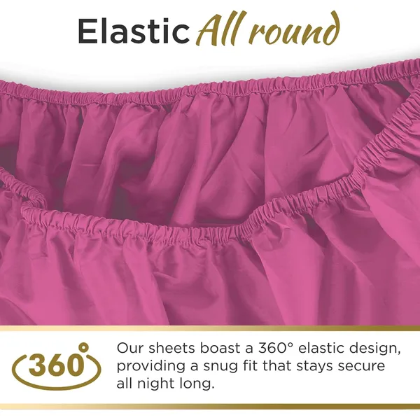 طقم ملاءات مزدوج من الألياف الدقيقة فائقة النعومة - مثالي للأسرة الملكية المنفصلة