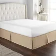 Soft Microfiber Bed Skirt - Taupe Box Spring Cover