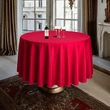 Solid Color Round Tablecloth for Restaurant Banquets