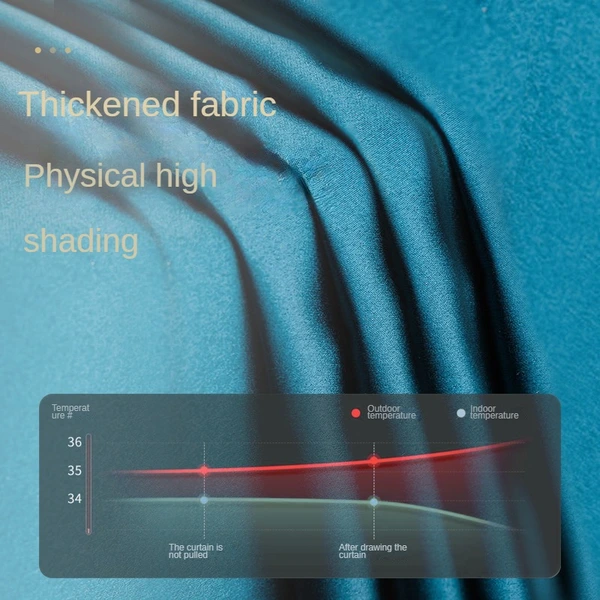 Luxury Full Blackout Silk Curtains for Hotels and Homes