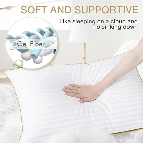 Cooling Cotton Pillow - Hotel Quality for All Sleepers