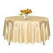 Modern Solid Color Round Tablecloth for Weddings