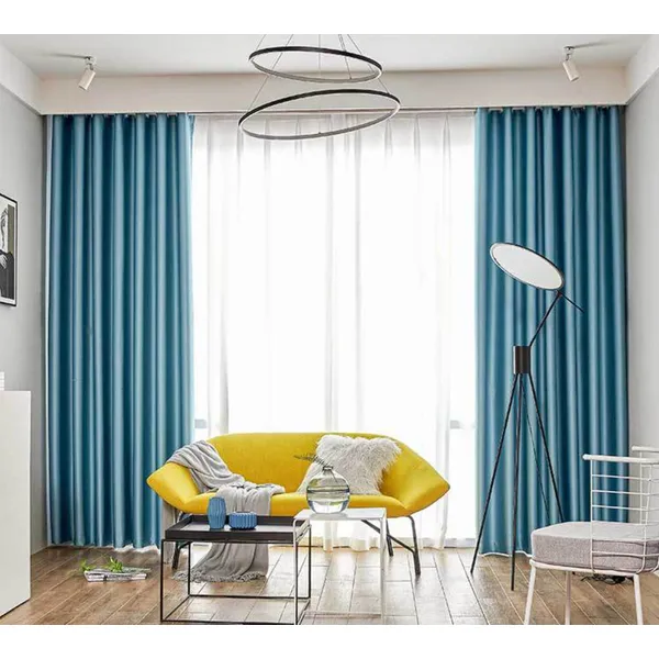 Luxury Full Blackout Silk Curtains for Hotels and Homes
