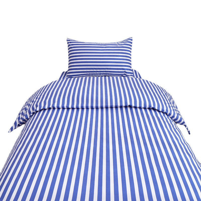 Wholesale Blue and White Hospital Bed Sheet Set