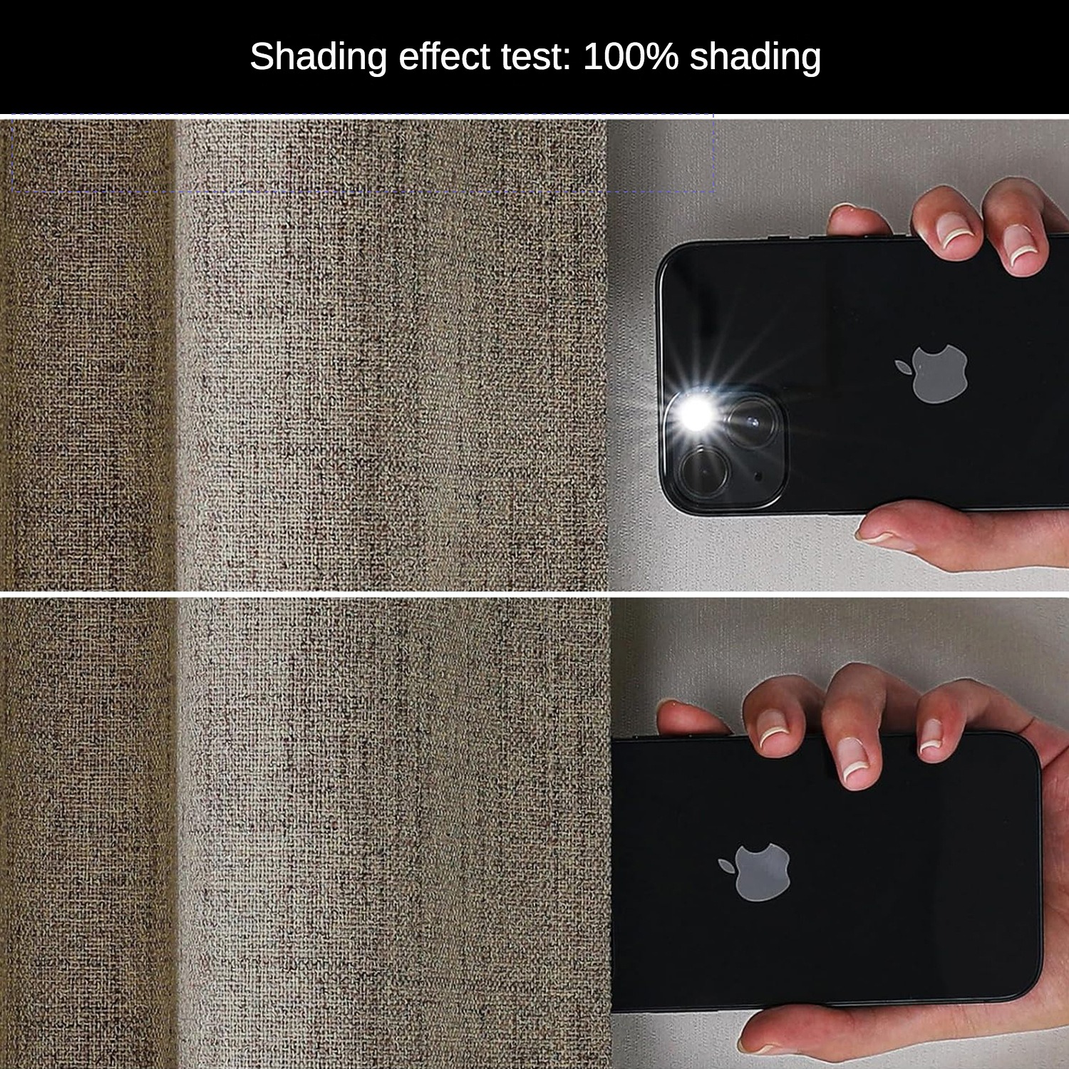 100% Full Shading Faux Linen Curtains for Wholesale