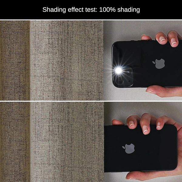 100% Full Shading Faux Linen Curtains for Wholesale