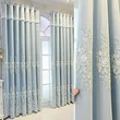 Custom Luxury Embroidery Curtains for Bedroom & Hotel