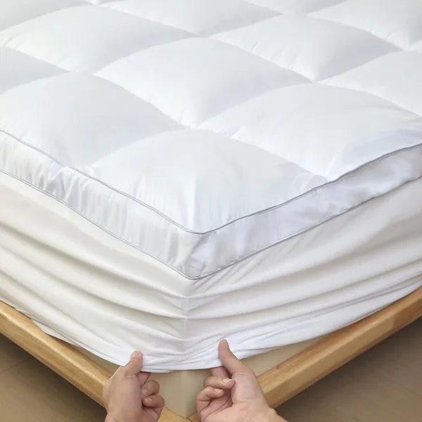 Luxury Cooling Mattress Pad Topper with Pillow Top