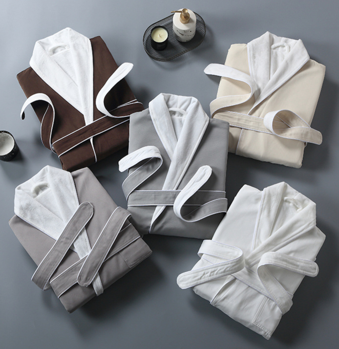 Thickened Soft Absorbent Bathrobe for Couples