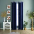Extra Long Navy Blackout Curtains - 2 Panels for High Ceilings