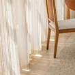 Elegant Japanese Style Striped Silk Sheer Curtain