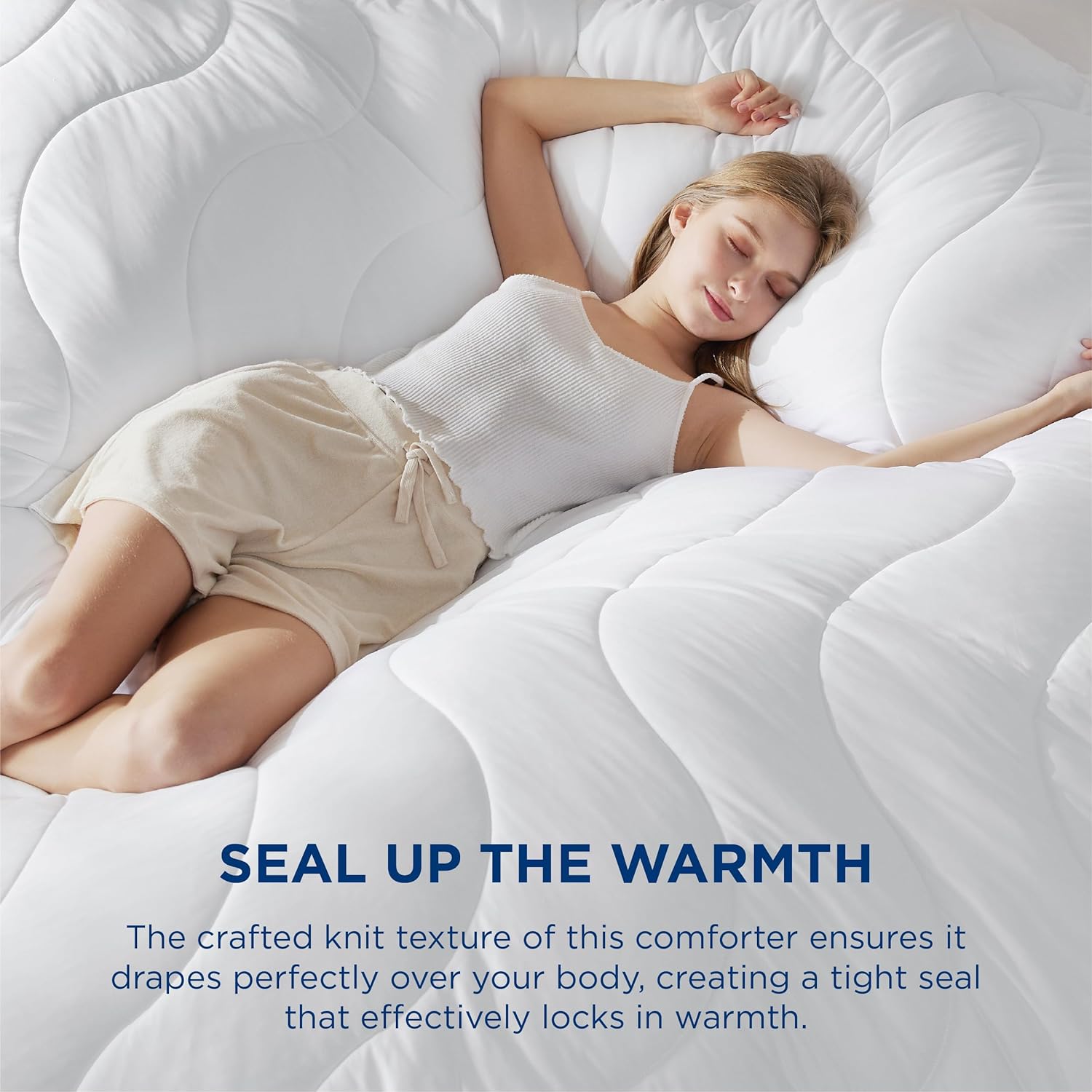 Bedsure Lightweight Queen Duvet Insert - Soft Cooling Comforter