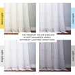 Elegant 96-Inch White Sheer Curtains for Window Treatments