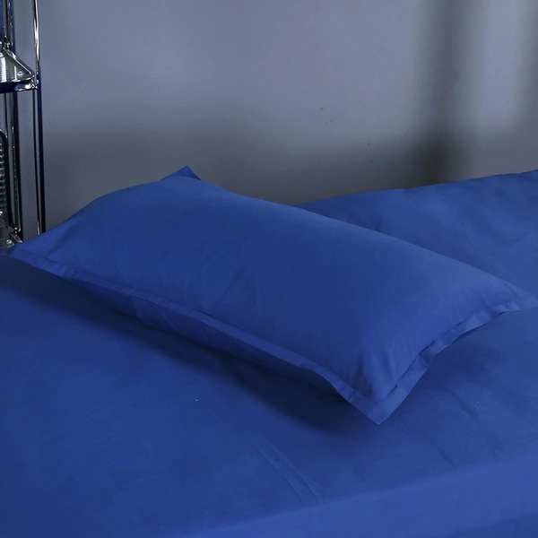 Cotton Three-Piece Quilt Cover Bed Sheet Fire Unit Dormitory Single ding Flame Blue school bedding set