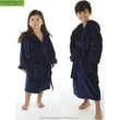 100% Cotton Kids Soft Velour Fleece Bathrobe