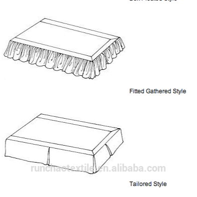 Decorative Fire Retardant Bed Skirt - 100% Polyester