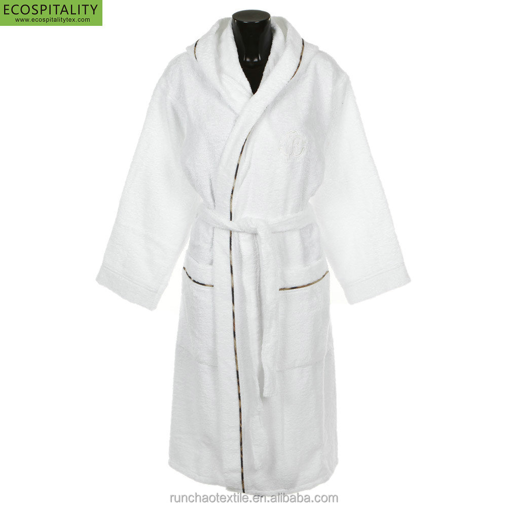 Premium 100% Cotton Terry Hotel Bathrobe