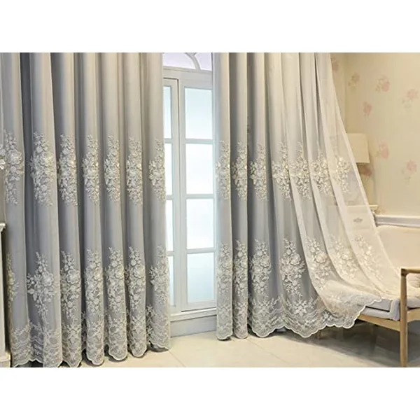 Custom Luxury Embroidery Curtains for Bedroom & Hotel