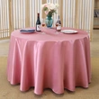 Modern Solid Color Round Tablecloth for Weddings