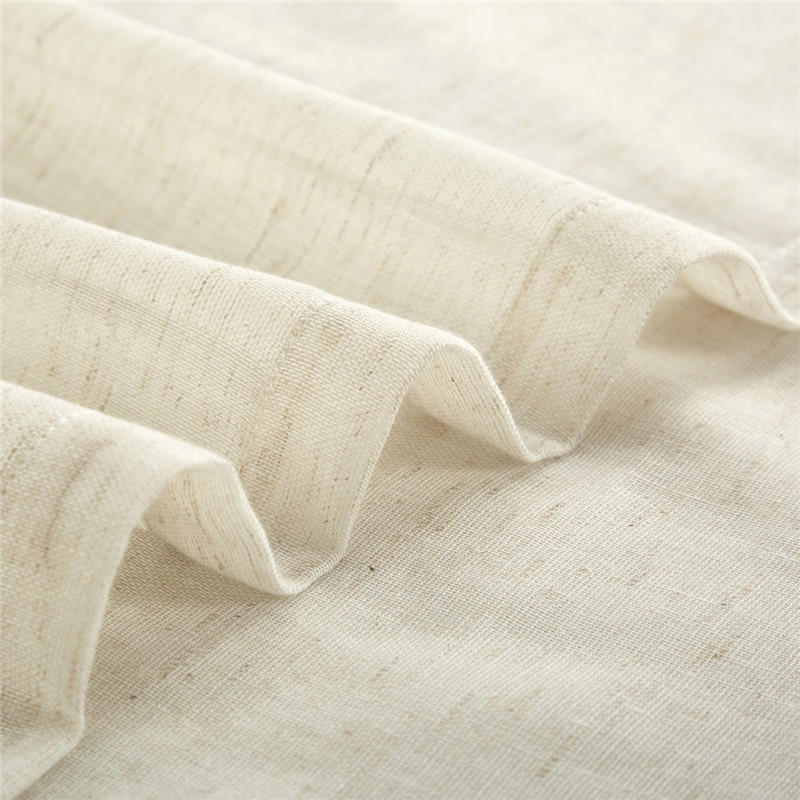 Factory Supply Natural Linen Curtain Living Room Bedroom Transparent Finished Gauze sheer drape valance