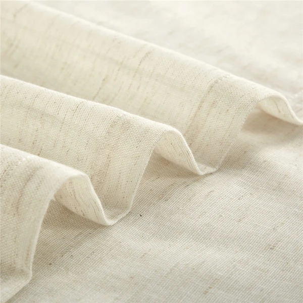 Factory Supply Natural Linen Curtain Living Room Bedroom Transparent Finished Gauze sheer drape valance