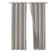 Linen Textured Blackout Curtains 2 Panels Set - Thermal Insulated