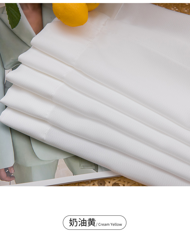 Thickened Fishtail Sheer Curtain with Fishbone Pattern