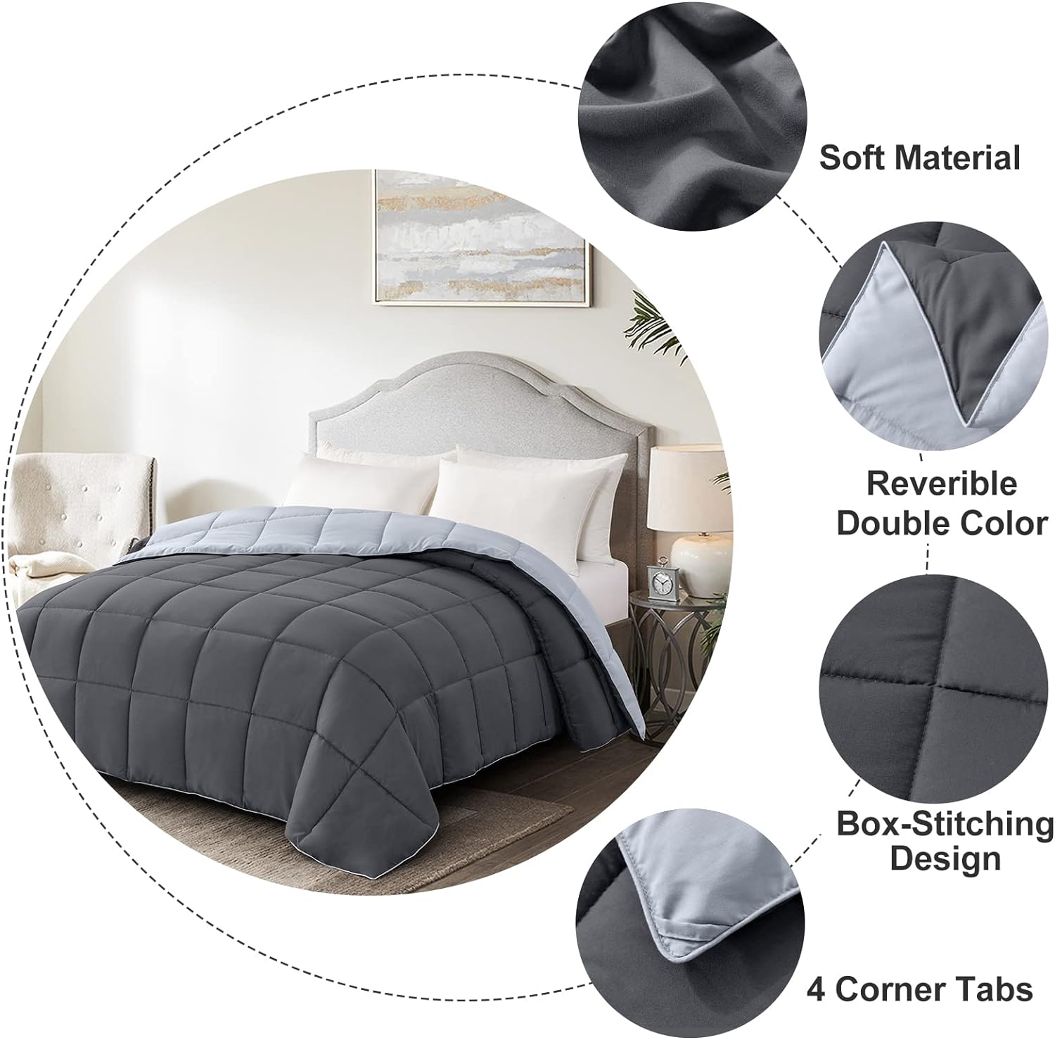 Cozy Lightweight King Comforter - All Season
