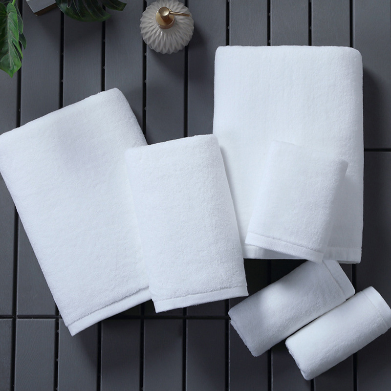 Cotton Bath Towels with Embroidered Logo