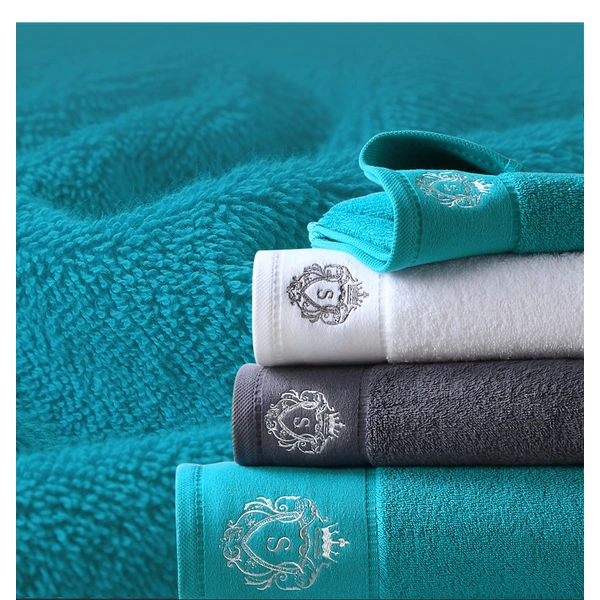 Wholesale Absorbent Cotton Towels for Hotels with Embroidery