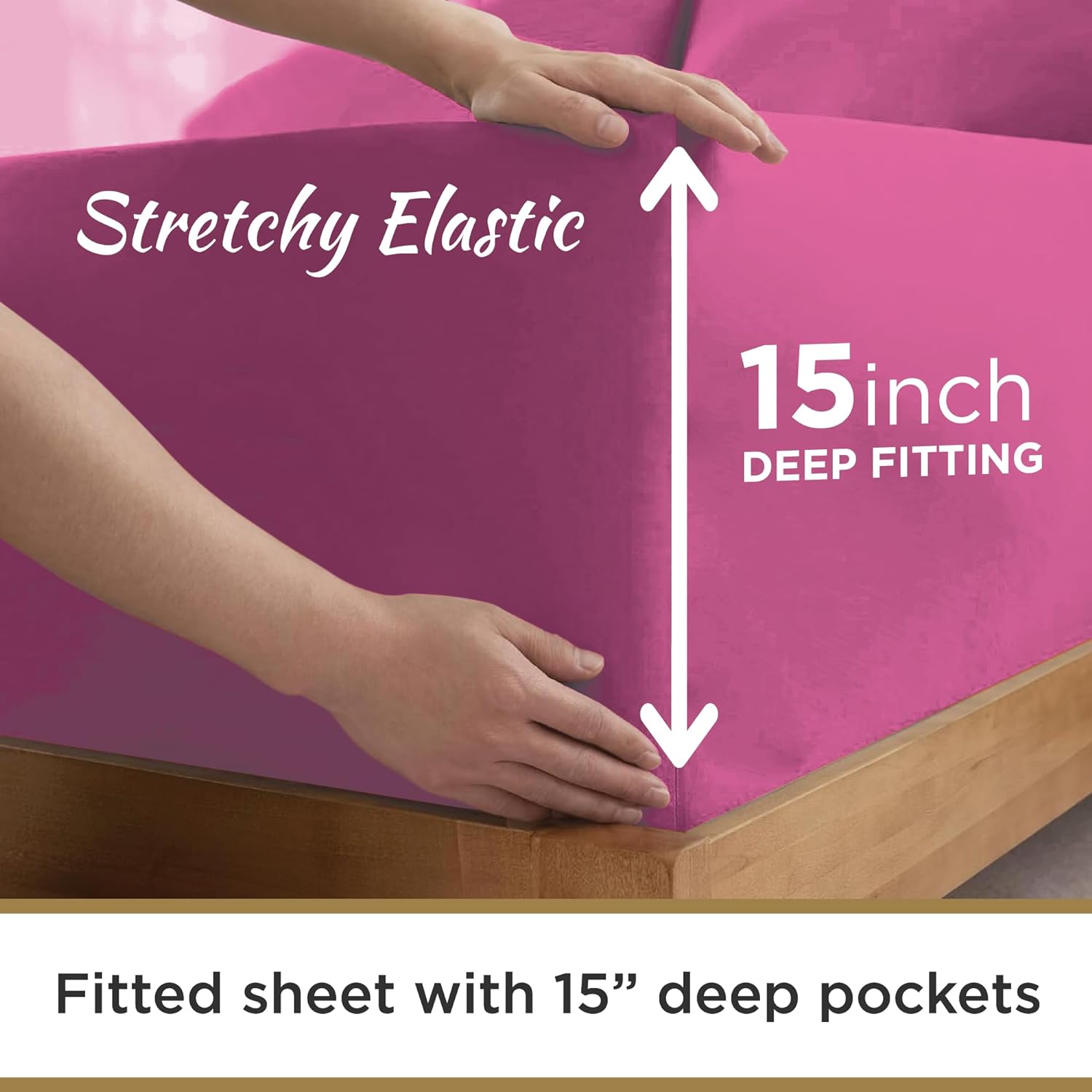 طقم ملاءات مزدوج من الألياف الدقيقة فائقة النعومة - مثالي للأسرة الملكية المنفصلة