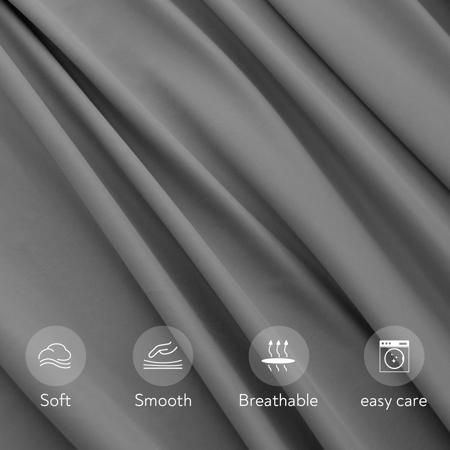 طقم ملاءات مرتبة هوائية عميقة الجيب - 4 قطع