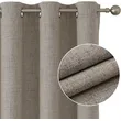 100% Shading Coating Linen Curtain - Heat Insulation
