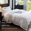 wholesale cotton satin hotel linen bedding set 